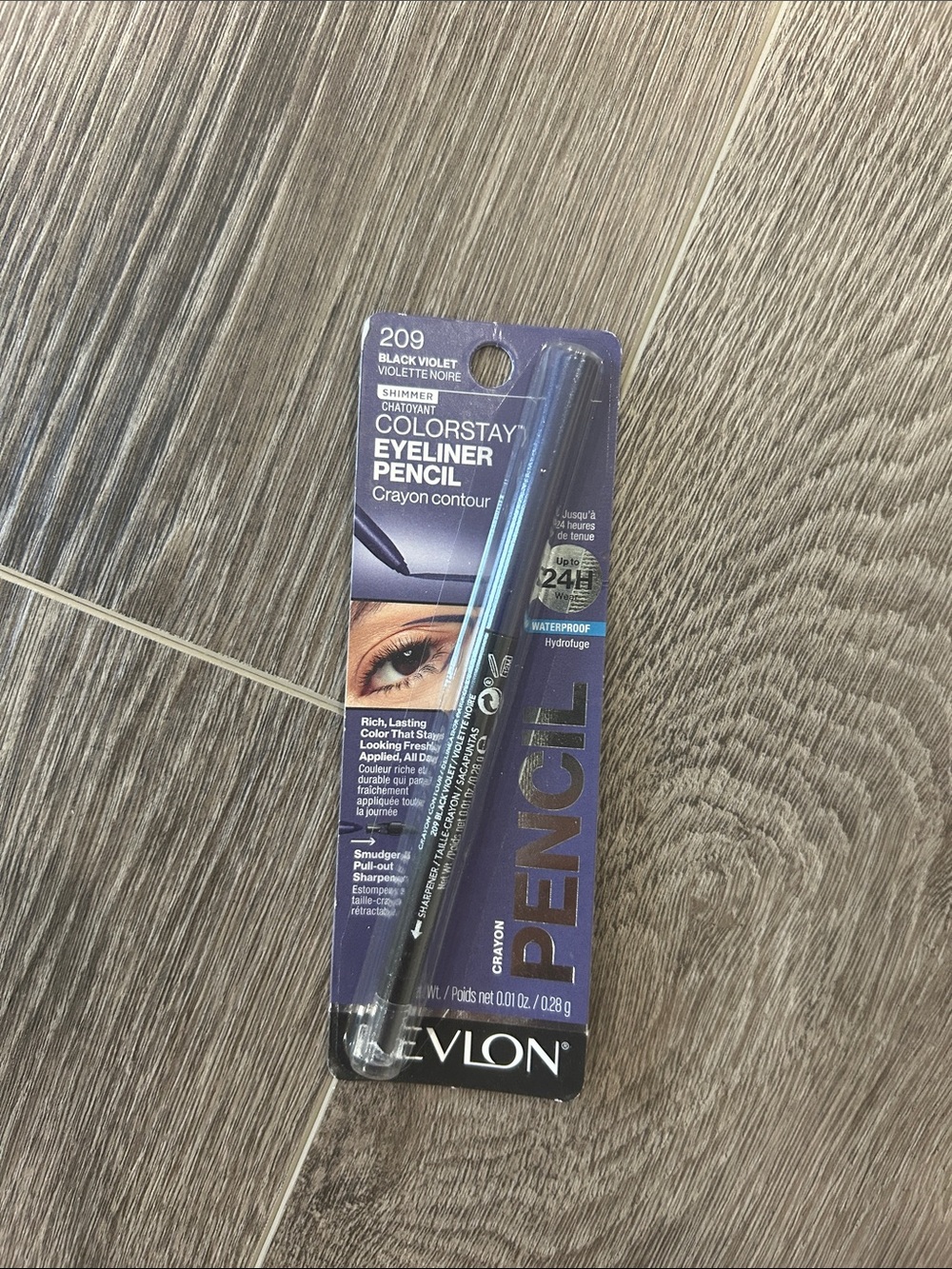 Revlon color eye pencil crayon counter #209 black violet